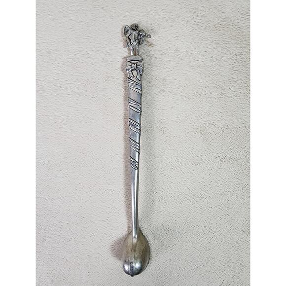 Godinger Candle Snuffer Angel Playing Violin 10" Silver Art Holiday 80's Vintage - Picture 3 of 11